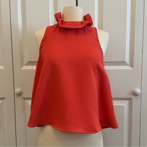 Orange/Red Blouse